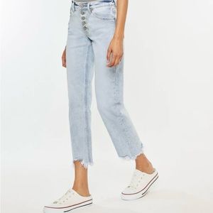 Kancan Thelma High Rise slim straight leg jeans size 13/30 and 26” inseam